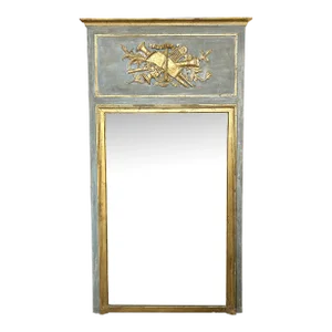 19th C French Louis XVI Trumeau Mirror