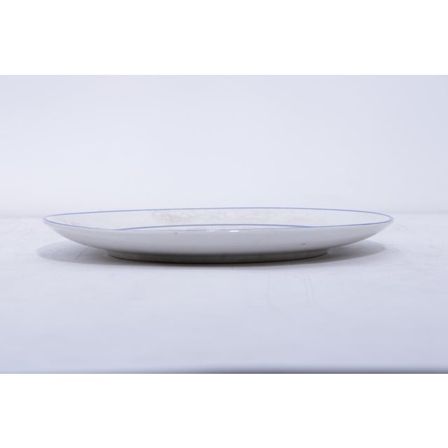 Traditional Antique Dresden Fine China Porcelain Cake Plate Dutch Children For Sale - Image 3 of 11