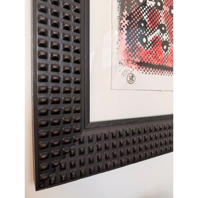 Carlos Hernandez Large-Scale Punk Screen Print — Signed Mixed Media, Edition 1/1, 2022 For Sale - Image 4 of 7
