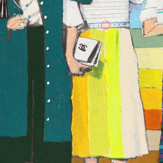 2020s Empowering #23 - Original Contemporary Figurative Pop Art Mixed Media Work on Paper by Fabio Coruzzi For Sale - Image 5 of 7