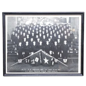 1950s Framed Group Naval Photograph