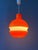 Mid-Century Modern Orange and White Glass Pendant Lamp from Peill & Putzler For Sale - Image 6 of 11