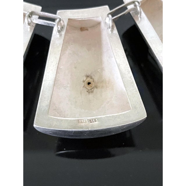 Modern Sculptural Sterling Silver Necklace Graziella Laffi For Sale - Image 13 of 14