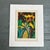 1970’s folk art jungle scene lithograph by Judith Bledsoe. Litho itself measures 10.5x14.75 and overall on board measures...