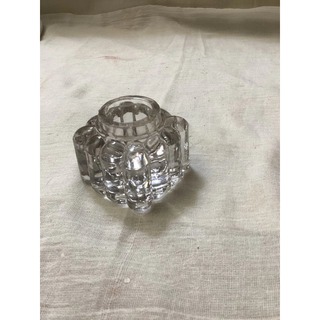 Traditional 1900’s Pressed Glass Inkwell For Sale - Image 3 of 5