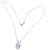 Contemporary Tiffany & Co. Victoria Platinum Diamond Aquamarine Pendant Necklace For Sale - Image 3 of 9