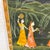 1900s Hand Painted Indian Landscape Artwork With Floral Border For Sale In Atlanta - Image 6 of 8