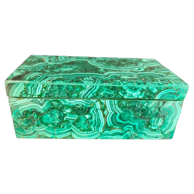 Malachite Box, 20th Century For Sale