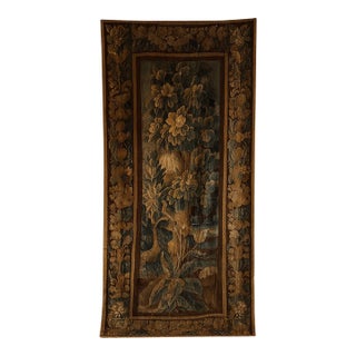 Rare 17th Century French Verdue Tapestry/Portiere Door Hanging from Correze For Sale