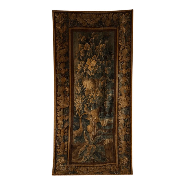 Rare 17th Century French Verdue Tapestry/Portiere Door Hanging from Correze For Sale