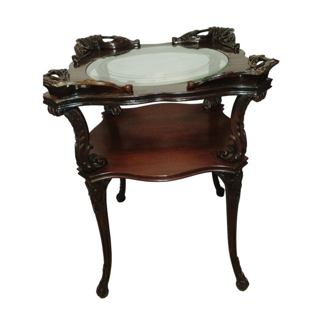 Rare Complete Set (3) of Adams Always Fine Furniture Louis XV Style Tiered Coffee Table and Matching Pair of Side Tables, Circa 1930-40s. For Sale - Image 10 of 12