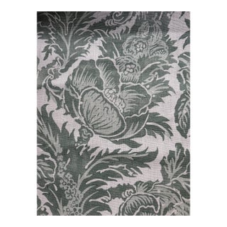 Lee Jofa Marion Linen Print Sage Fabric 2 1/2 Yards For Sale