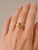 Art Nouveau–Inspired Amethyst and Pearl Botanical Ring in 14k Gold, Size 7.5 For Sale - Image 6 of 7