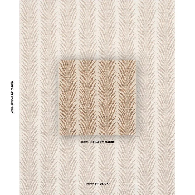 Is it animal, vegetal, or a little of both? A stripe that dares to be different, this striking woven upholstery-weight...