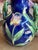 Antique French majolica ceramic vase in the most beautiful, vibrant colors! The flower motif is a cyclamen- you often see...