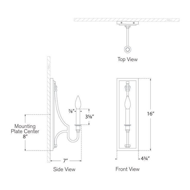 Modern Chapman & Myers for Visual Comfort Signature Mykonos Medium Sconce in Antique-Burnished Brass For Sale - Image 3 of 3