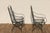 1970s Vintage Pair of 1970s Hervé Baume French Wrought Iron Folding Patio Chairs With Rustic Patina | Outdoor Garden Armchairs For Sale - Image 5 of 18