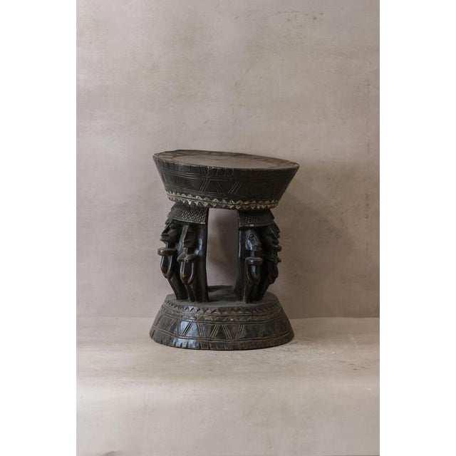 Vintage Baule Wood Side Table For Sale - Image 3 of 6