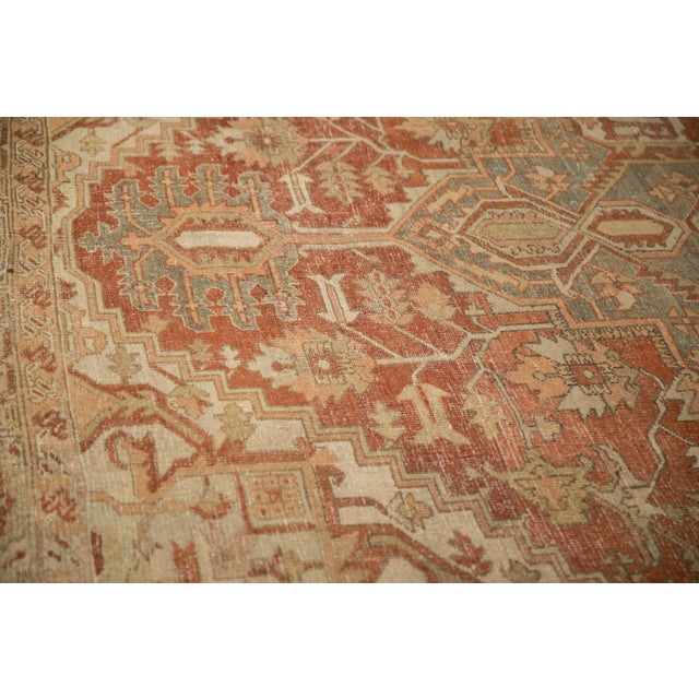 Vintage Distressed Heriz Carpet - 9'7" x 12'3" For Sale - Image 11 of 15
