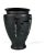Asian Style Black Glass Calligraphy Vase For Sale - Image 4 of 13