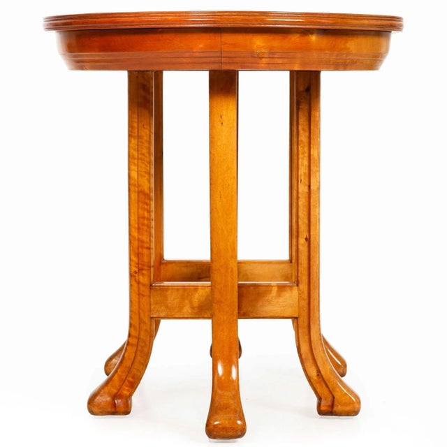 Mid-Century Modern Mid-Century Organic Modernist Parquetry-Inlaid Birch Center Table For Sale - Image 3 of 12