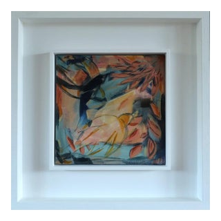 Contemporary 'Summer Song for Birds I' Original Modernist Abstract Acrylic Painting by British Artist Frances Daws, Framed For Sale