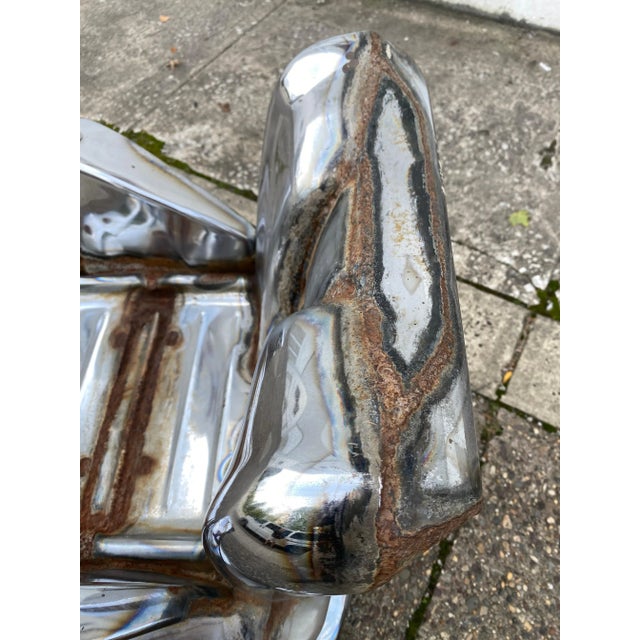 1970s Jason Seley Welded Swivel Bumper Chair For Sale - Image 11 of 12