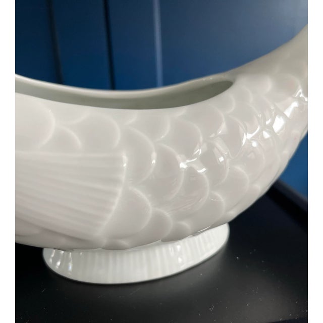 Ceramic French Porcelain Fish Boat by Dansk For Sale - Image 7 of 10