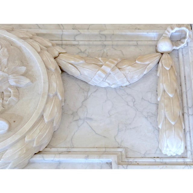 19th C. Italian Grand Tour Carved Marble Portrait Plaque Roman Emperor Titus For Sale - Image 4 of 10