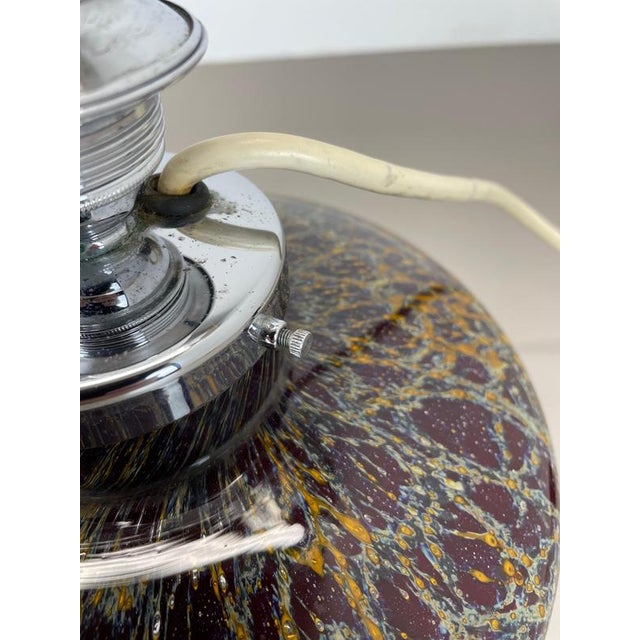 Art Deco Ikora Table Lamp in Glass attributed to Karl Wiedmann for WMF, Germany 1950s For Sale - Image 13 of 18