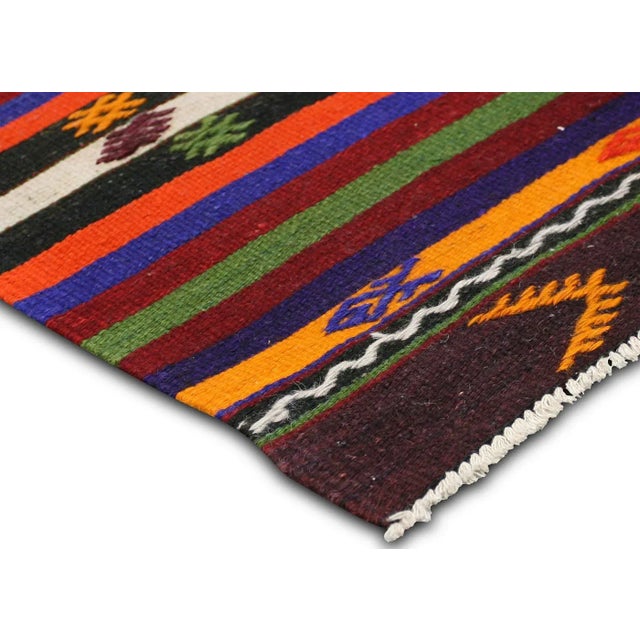 Traditional 1950s Turkish Kilim Rug For Sale - Image 3 of 7