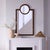 Keystone Mirror, Saddle Hide The dramatic scale of this full-length wall mirror makes it an impressive focal point for an...