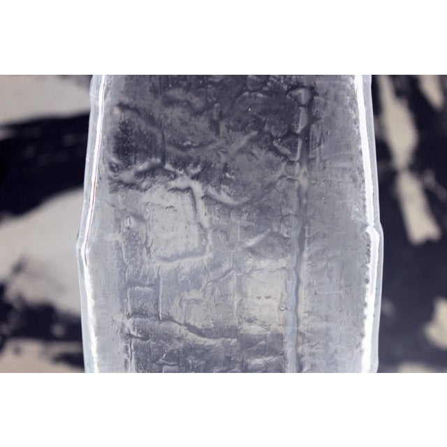 Glass Glass Vase by Christer Sjögren for Lindshammar Glasbruk, 1970s For Sale - Image 7 of 12