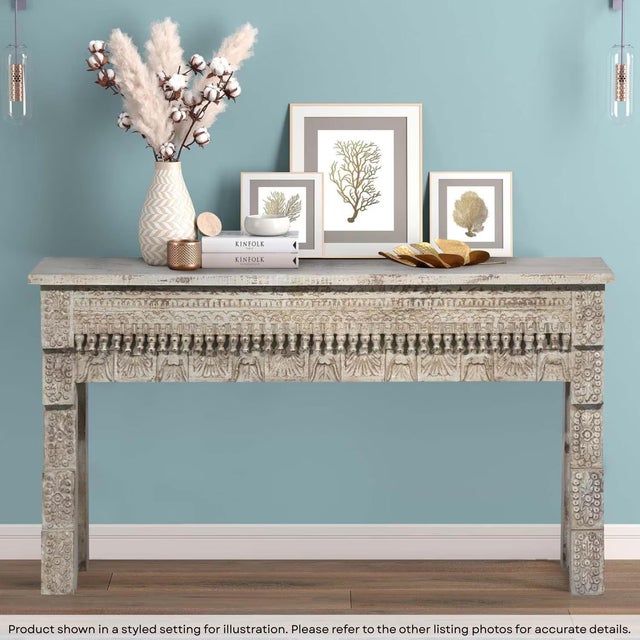 Dimensions: 59â€³wide X 16â€³deep X 33â€³high Express your grace and elegance through the interiors of your home with this...