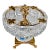 Baroque Regency Crystal & Gilded Metal Pedestal Ashtray – Cherub & Porcelain Flowers For Sale In San Francisco - Image 6 of 12