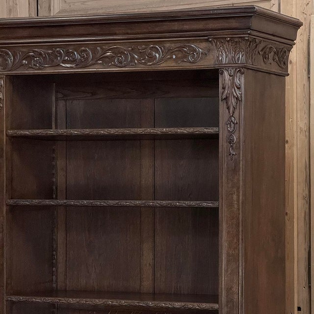 Antique Dutch Neoclassical Walnut Open Bookcase For Sale - Image 15 of 18