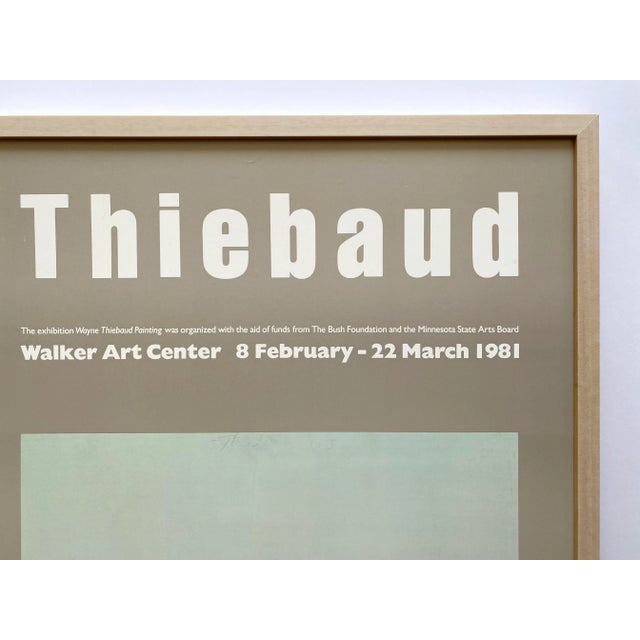 Wayne Thiebaud Vintage 1981 Pop Art Lithograph Print Framed