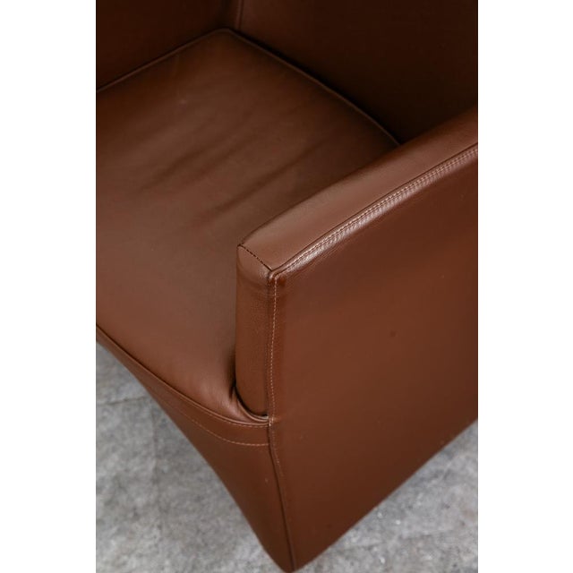 Brown 1960s Mid Century Danish Modern Lounge Chairs Set Leather N Eilersen Chocolate Brown 2 For Sale - Image 8 of 12