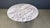 Spectacular round 'viola' marble dining or center table with a conical shaped base. Beautiful veins in the marble. Very...