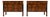 Empire Chests of Drawers Veneered in Walnut, 1820s, Set of 2 For Sale
