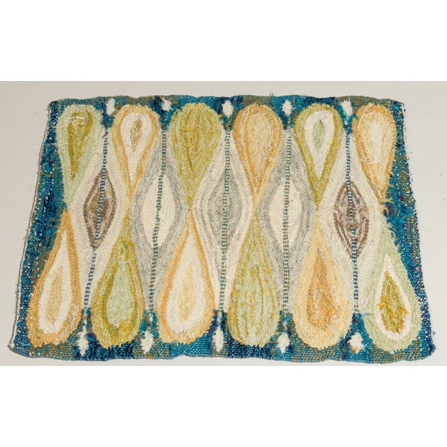 Handwoven in wool, this 1x1, vintage Swedish textile, circa 1950s, is a compelling example of Scandinavian flatweave...
