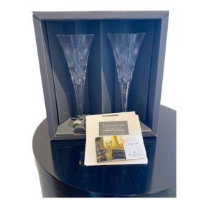 Waterford Crystal Millennium Toasting Flutes w/ box- a Pair