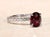Silver The Camarillo: 2.03 Carat Natural No Heat Deep Red Ruby Engagement Ring For Sale - Image 8 of 13