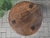 Wood Small Brutalist Round Oak Coffee Table, 1970s For Sale - Image 7 of 10