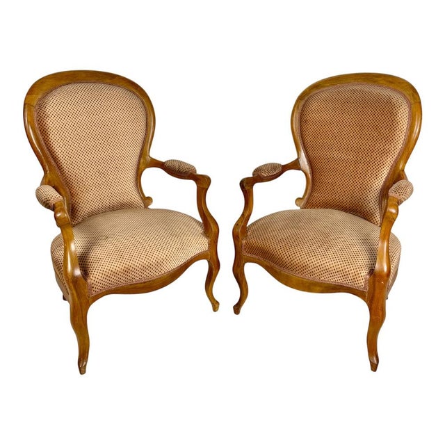 20th Century French Louis XV Armchairs, 1950, Set of 2 For Sale - Image 11 of 11