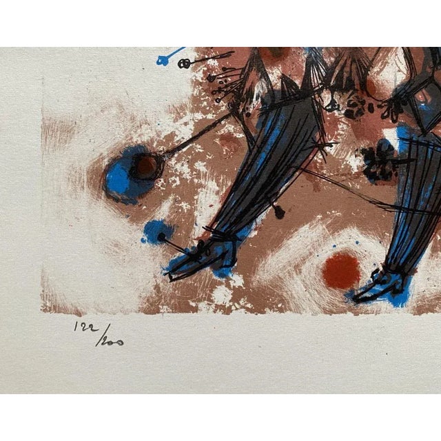 Théo Tobiasse My Village in the Blue Apple, 1961 Original lithograph, signed in pencil and numbered /200. Very good...