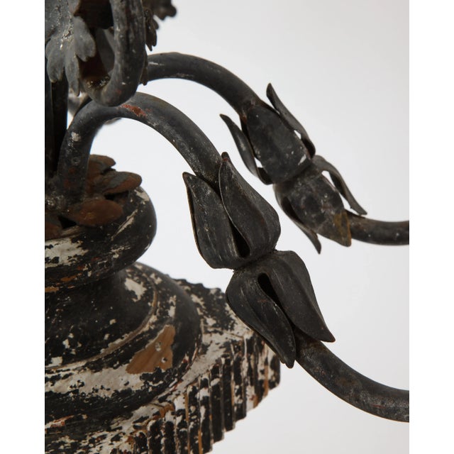 19th Century Italian Wood and Gesso Candelabra, Electrified For Sale In New York - Image 6 of 13