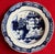 Antique 18th Century English George III Caughley Blue and White Porcelain Plate in the Chinoiserie Weir Pattern For Sale - Image 4 of 10