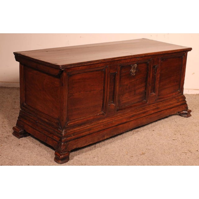 Antique Catalan Chest, 1600s For Sale - Image 6 of 15