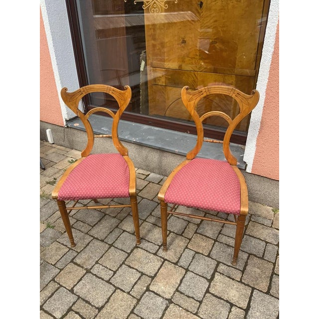 Set of Danhauser Vienna Chairs in Maple, 1840 For Sale - Image 11 of 12